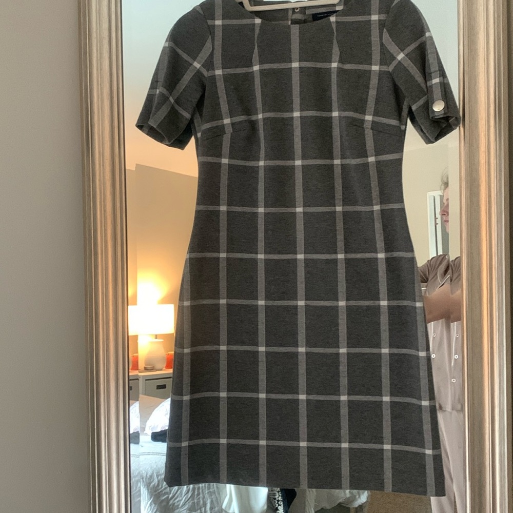 Modest Tommy Hilfiger business casual plaid dress